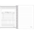 Foto ilustrativa Caderno Capa Dura 1/4 Espiral