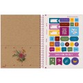 Foto ilustrativa Caderno Capa Dura College Kraft Art