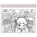 Foto ilustrativa Caderno Capa Dura para Colorir Doll