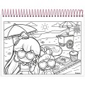 Foto ilustrativa Caderno Capa Dura para Colorir Doll