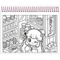 Foto ilustrativa Caderno Capa Dura para Colorir Doll