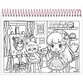 Foto ilustrativa Caderno Capa Dura para Colorir Doll