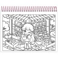 Foto ilustrativa Caderno Capa Dura para Colorir Doll