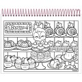 Foto ilustrativa Caderno Capa Dura para Colorir Doll