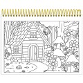 Foto ilustrativa Caderno Capa Dura para Colorir Milly