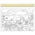 Foto ilustrativa Caderno Capa Dura para Colorir Milly