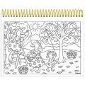 Foto ilustrativa Caderno Capa Dura para Colorir Milly