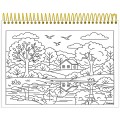 Foto ilustrativa Caderno Capa Dura para Colorir Milly