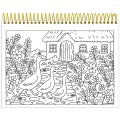 Foto ilustrativa Caderno Capa Dura para Colorir Milly
