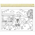 Foto ilustrativa Caderno Capa Dura para Colorir Milly