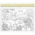 Foto ilustrativa Caderno Capa Dura para Colorir Milly