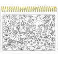 Foto ilustrativa Caderno Capa Dura para Colorir Milly