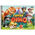 Foto ilustrativa Caderno Cartografia Capa Dura Patrulha Canina - The Dino Movie