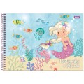 Foto ilustrativa Caderno Cartografia Capa Dura Sereia