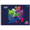 Foto ilustrativa Caderno Cartografia Capa Dura The Super Mario Galaxy Movie