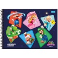 Foto ilustrativa Caderno Cartografia Capa Dura The Super Mario Galaxy Movie