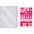 Foto ilustrativa Caderno College Capa Dura Pink Power