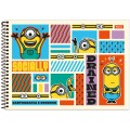 Foto ilustrativa Caderno de Cartografia Capa Dura Minions