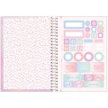 Foto ilustrativa Caderno Espiral 1/4 Capa Dura Blush