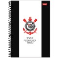 Foto ilustrativa Caderno Espiral 1/4 Capa Dura Corinthians