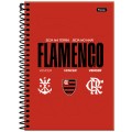 Foto ilustrativa Caderno Espiral 1/4 Capa Dura Flamengo