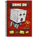 Foto ilustrativa Caderno Espiral 1/4 Capa Dura Minecraft