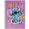 Foto ilustrativa Caderno Espiral 1/4 Capa Dura Stitch