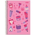 Foto ilustrativa Caderno Espiral 1/4 Feminino Cliff
