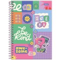 Foto ilustrativa Caderno Espiral 1/4 Joyful Mind