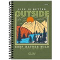 Foto ilustrativa Caderno Espiral 1/4 Masculino Cliff