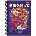 Foto ilustrativa Caderno Espiral 1/4 Masculino Cliff