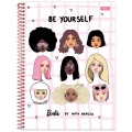 Foto ilustrativa Caderno Universitário Capa Dura Barbie by Nanaths