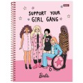 Foto ilustrativa Caderno Universitário Capa Dura Barbie by Nanaths