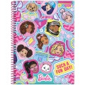 Foto ilustrativa Caderno Universitário Capa Dura Barbie FIT