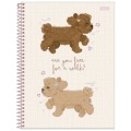 Foto ilustrativa Caderno Universitário Capa Dura Fluffy Friend