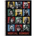 Foto ilustrativa Caderno Universitário Capa Dura Mortal Kombat