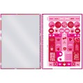 Foto ilustrativa Caderno Universitário Capa Dura Pink Power