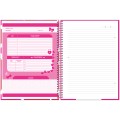 Foto ilustrativa Caderno Universitário Capa Dura Pink Power
