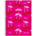 Foto ilustrativa Caderno Universitário Capa Dura Pink Power