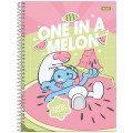 Foto ilustrativa Caderno Universitário Capa Dura Smurfs - Fit