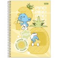Foto ilustrativa Caderno Universitário Capa Dura Smurfs - Fit