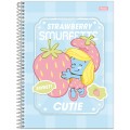Foto ilustrativa Caderno Universitário Capa Dura Smurfs - Fit