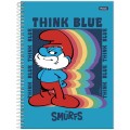 Foto ilustrativa Caderno Universitário Capa Dura Smurfs