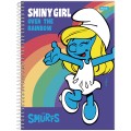 Foto ilustrativa Caderno Universitário Capa Dura Smurfs