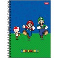 Foto ilustrativa Caderno Universitário Capa Dura Super Mario